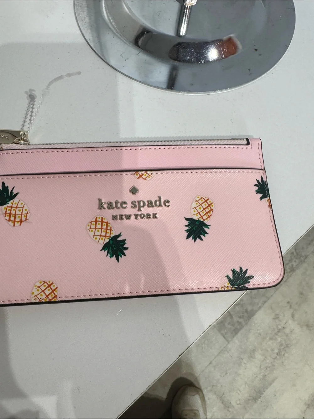 kate spade Pink Pineapple Print Mini Top-Handle Bag